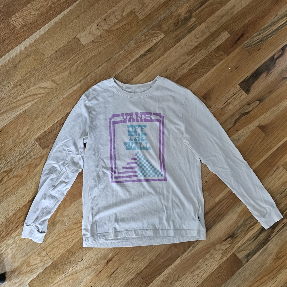 Vans White Long Sleeve Graphic Tee
